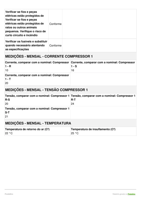 Modelo de PMOC gerado no Produttivo