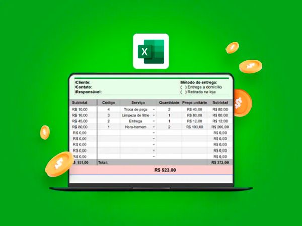 Planilha: Orçamento de Serviço